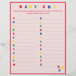 Baby ABC Spel Flyer