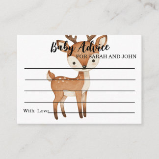 Baby Advice For New Parents Modern Baby Shower Rådkort