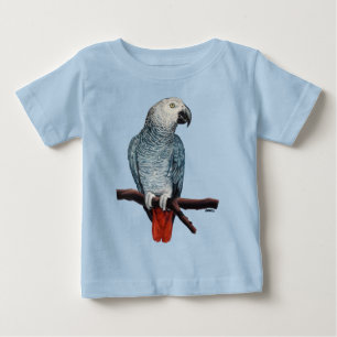 Baby African Grått Parrot Shirt Parrot Art T-shirt