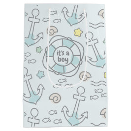 Baby Ahoy Nautical Pojke Gift Bag