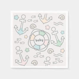 Baby Ahoy Papper Napkins Pappersservett