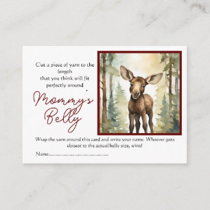 Baby Älg Baby Bump Game Gissa Mamas Bukstorlek Tilläggskort