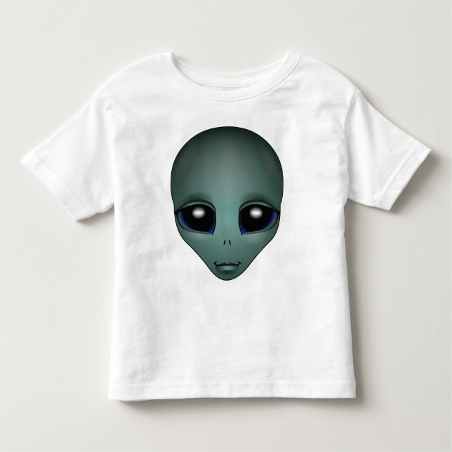 Baby Alien Shirt Cute Alien Småbarn Shirt Tröja (Framsida)