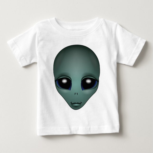 Baby Alien sprider organisk Alien w. Måne Baby Shi Tee Shirt (Framsida)