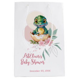 Baby Alligator Hatching Blommigt Baby Shower