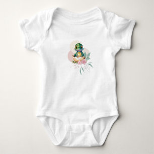 Baby Alligator Hatching Blommigt Baby Shower T Shirt