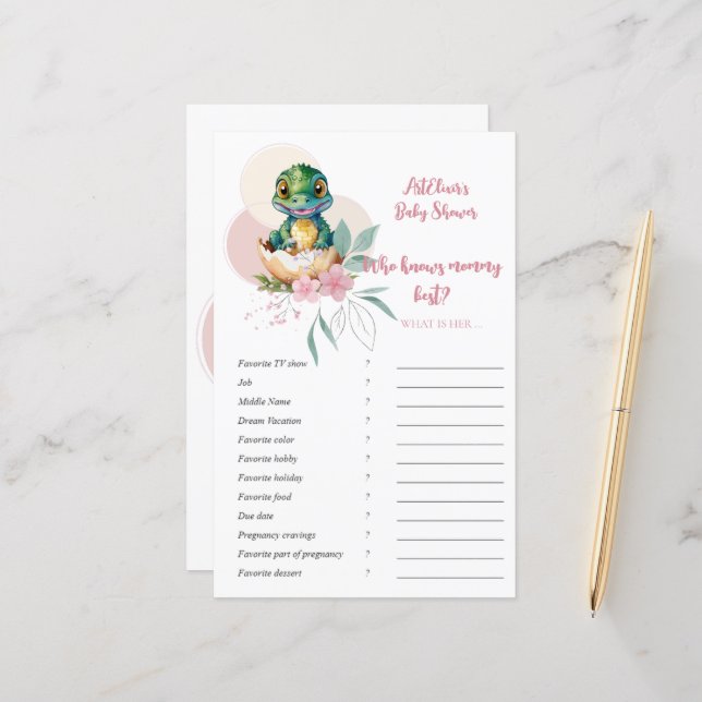 Baby Alligator Hatching Blommigt som känner till s (Fram/Back In Situ)