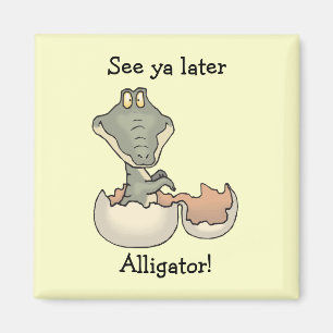Baby Alligator Hatching från Egg Magnet