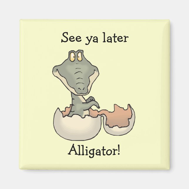 Baby Alligator Hatching från Egg Magnet (Framsidan)