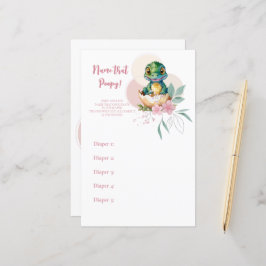 Baby Alligator Kläckning Blommig Namn som bajsar s