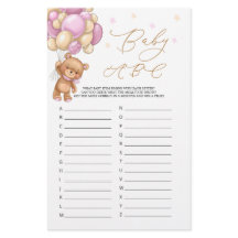 Baby Alphabet ABC-Nalle för babykläder