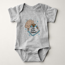 Baby American Apparatur Bodydress ’Cute’/BLUE T Shirt