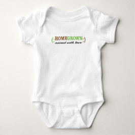 Baby American Apparel Bodydress "HomeGrown"/Grönt T Shirt