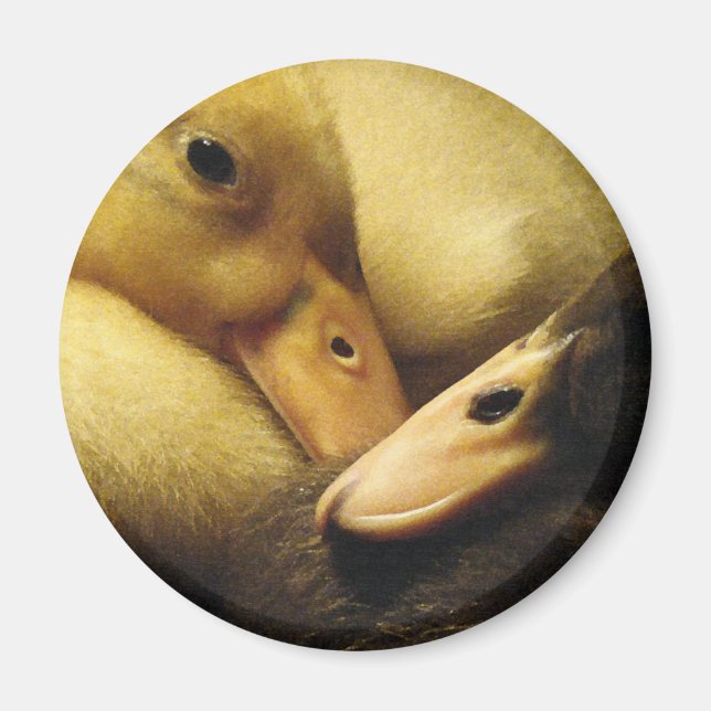 Baby Ancona Ankor Ducklings Animals Magnet (Framsidan)