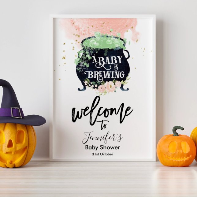 baby andas Halloween Baby Shower Rosa Poster (Skapare uppladdad)