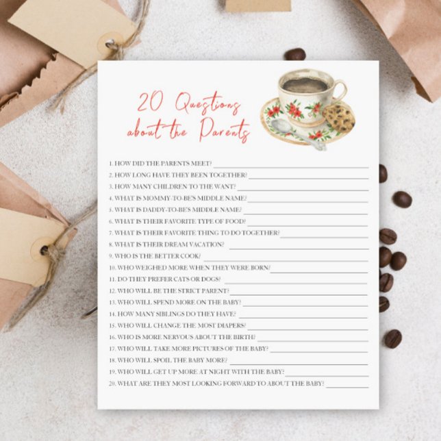 Baby andas kaffe - 20 frågor om föräldern (Skapare uppladdad)