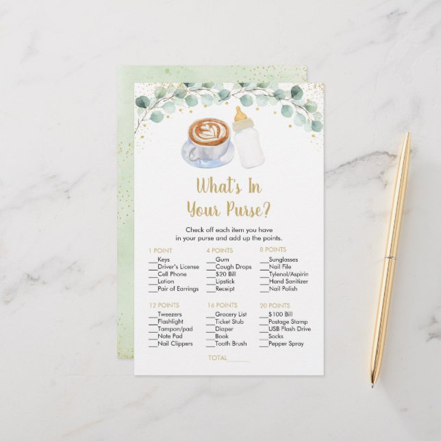 Baby andas kaffe i ditt spel. (Fram/Back In Situ)