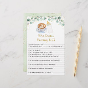 Baby andas kaffe som känner Mammans bästa spel