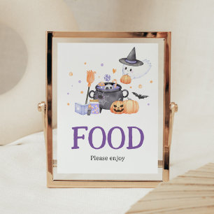 Baby andas Lila Halloween Food Poster