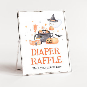 Baby andas Orange Halloween Diaper Raffle Poster
