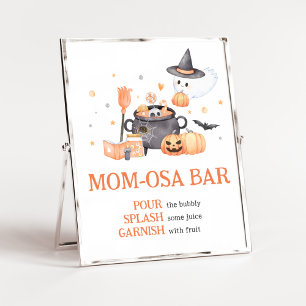 Baby andas Orange Halloween Mamma Osa Pub Poster