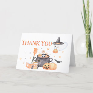 Baby andas Orange Halloween-tackkort Tack Kort