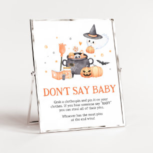 Baby andas Orange Säg inte Baby Poster