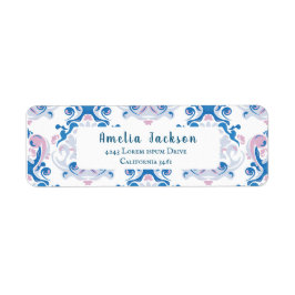 Baby andas party Bebisdusch i te Returadress Etikett