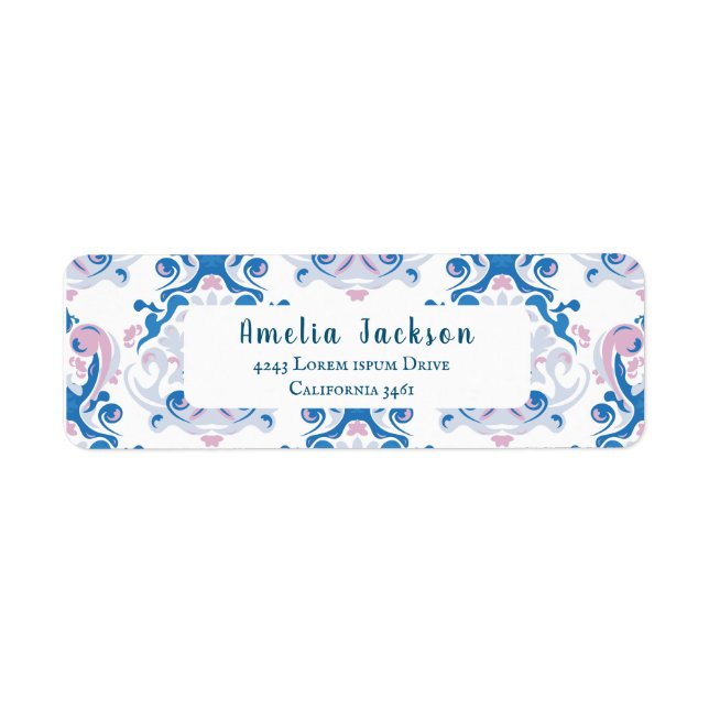 Baby andas party Bebisdusch i te Returadress Etikett (Framsidan)