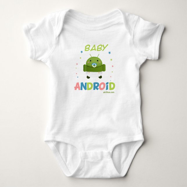 Baby Android Tee Shirt (Framsida)