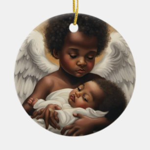 Baby Änglar Julgransprydnad Keramik