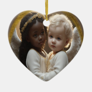 Baby Änglar Julgransprydnad Keramik