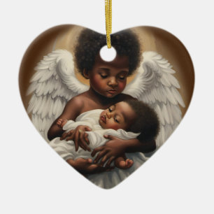 Baby Änglar Julgransprydnad Keramik