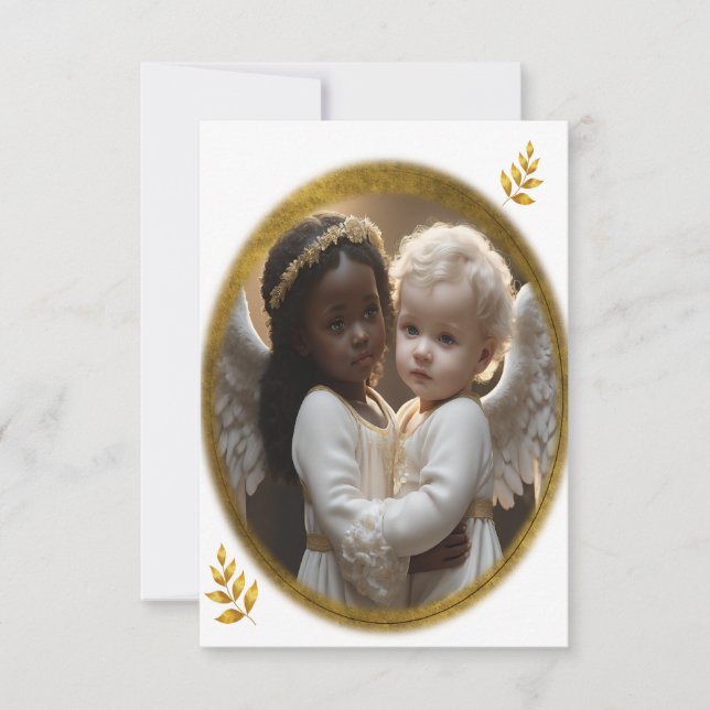 Baby Änglar Tack Kort (Framsida)