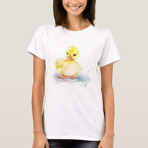 Baby Anka 2 Vattenfärg Kvinnor i T-Shirt