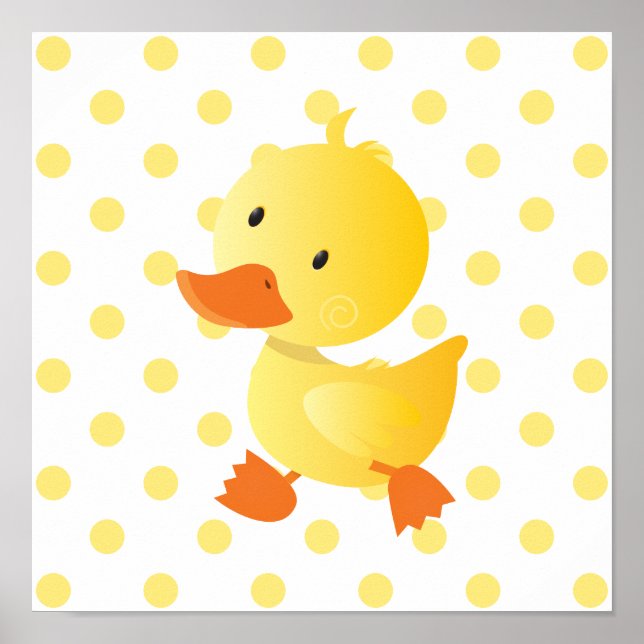 Baby Anka Cute Nursery Art Poster (Framsidan)