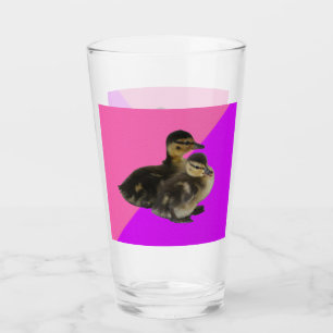 Baby Anka om Rosa hallon och Lila Sorbet Glaskopp