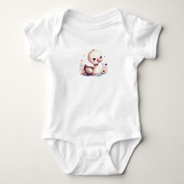 Baby Anka-utskrift T Shirt (Framsida)