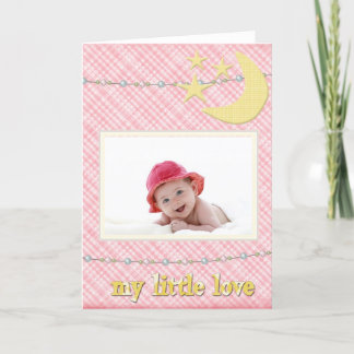 Baby ankomst - det är en flicka - min lilla Kärlek Meddelande