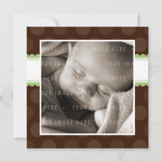 BABY ANNOUNCEMENS :: chokladdroppe 1SQ Meddelande