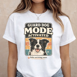 Baby Announcement Guard Dog Pregnancy Reveal T Shirt