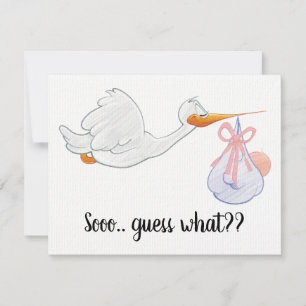 BABY ANNOUNCEMENT-KORT MEDDELANDE