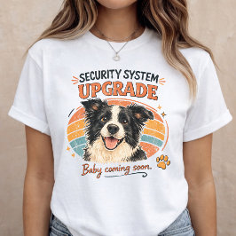 Baby Announcement Security Dog Pregnancy Reveal T Shirt