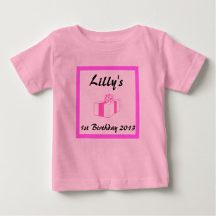 baby anpassningsbar Birthday, baby 1st, 2nd... Tee