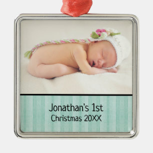 Baby Anpassningsbar First jul Photo Ornament