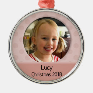 Baby Anpassningsbar First jul Photo Ornament