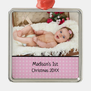 Baby Anpassningsbar First jul Photo Ornament