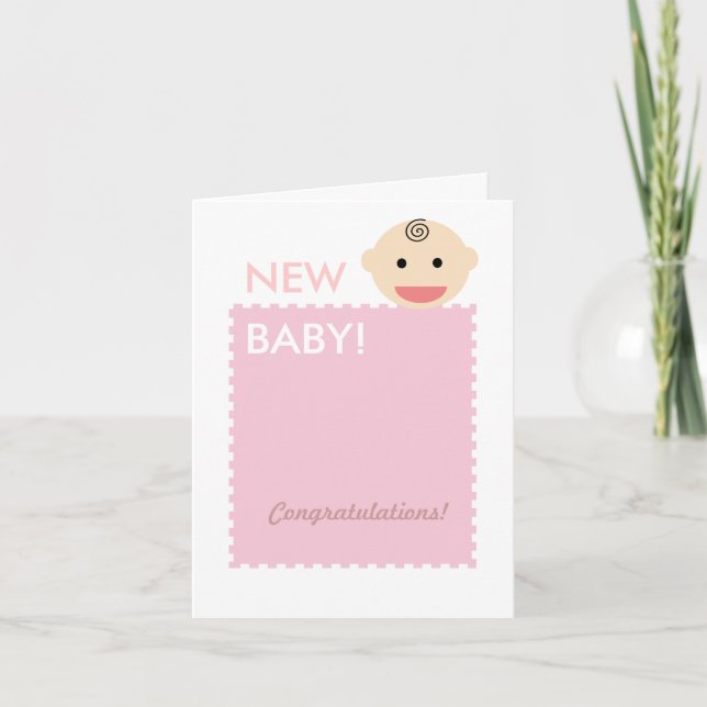 Baby Ansikte Kort (Framsida)
