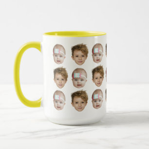 Baby Ansikte Mönster Grandpa Pappa Birthday Gift F Mugg