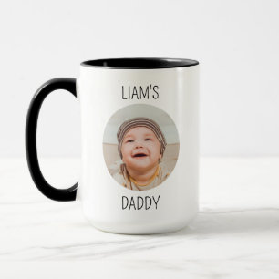 Baby Ansikte Mugg Första Fars Dag Present, Beställ